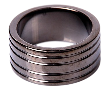 Cockring RIBBED Black 25mm