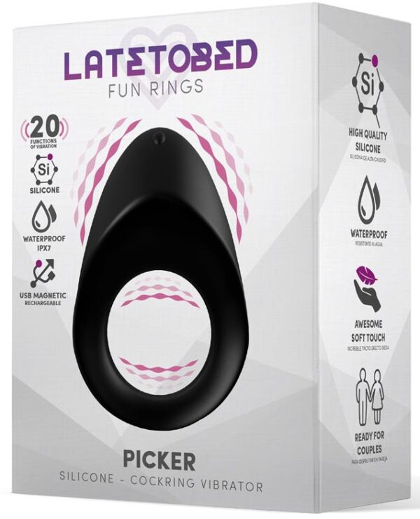 Cockring vibrant Silicone Picker 28mm – Image 2
