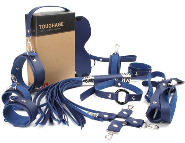 Coffret Bondage Sm Obedience 10 Pièces Bleu – Image 2