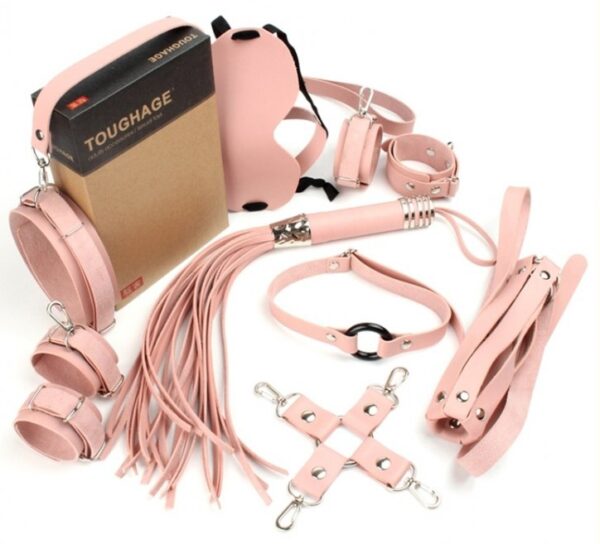 Coffret Bondage SM Obedience 10 Pièces Rose – Image 2