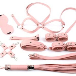 Coffret Bondage SM Obedience 10 Pièces Rose