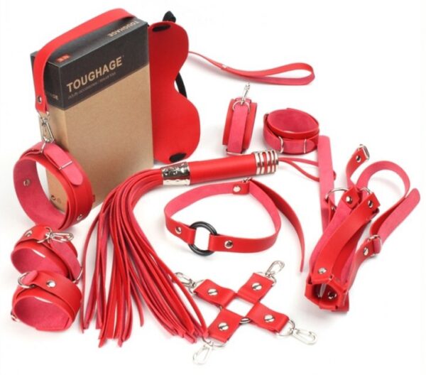 Coffret Bondage SM OBEDIENCE 10 Pièces Rouge – Image 2