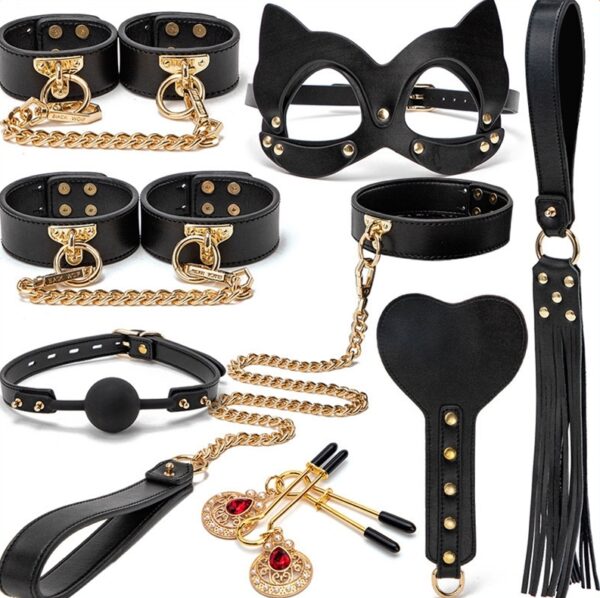 Coffret SM Bondage 8 Pièces Noir – Image 2