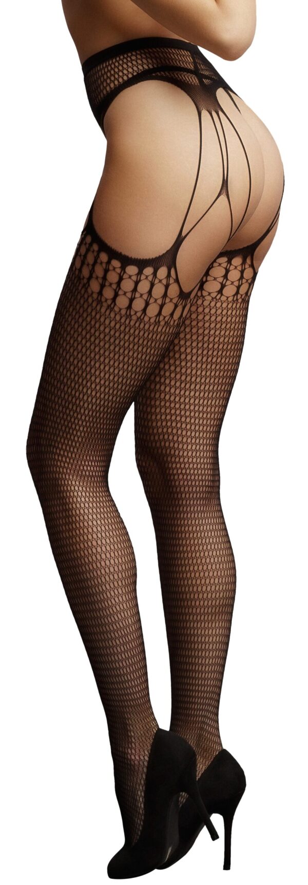 Collant effet déchiqueté Wild Godess - Noir – Image 2