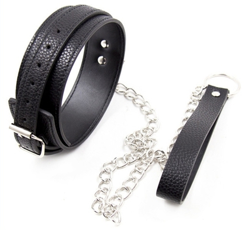 Collier avec Chaîne métal Pety Noir – Image 2