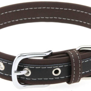 Collier Bicolore Simili Contrasted Marron