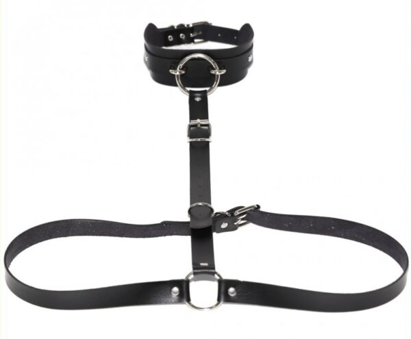 Collier + Ceinture Belt Strict Noir