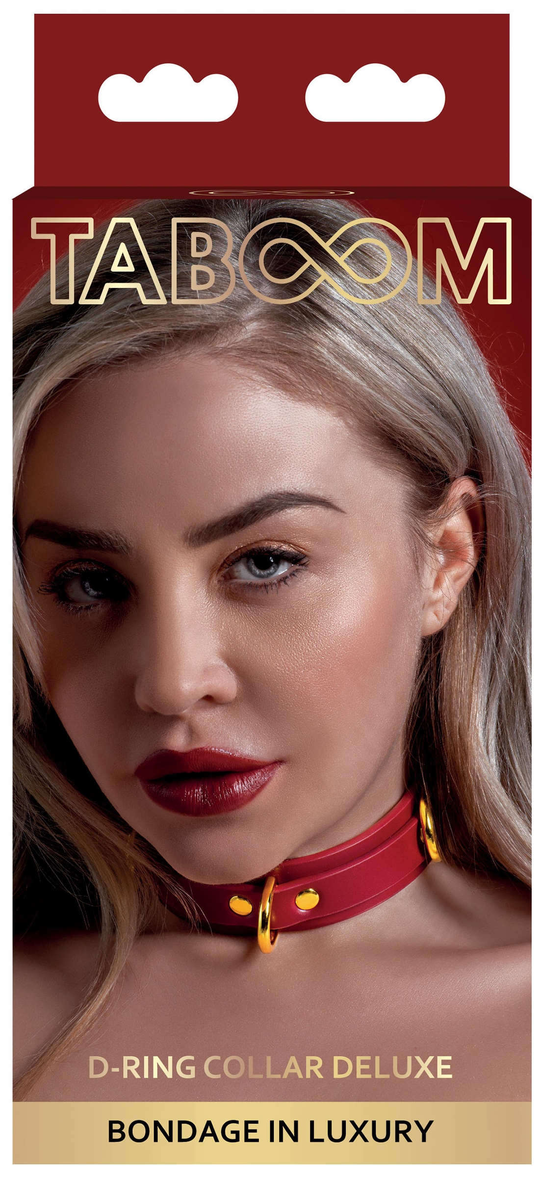 Collier D-Ring Taboom Rouge – Image 2