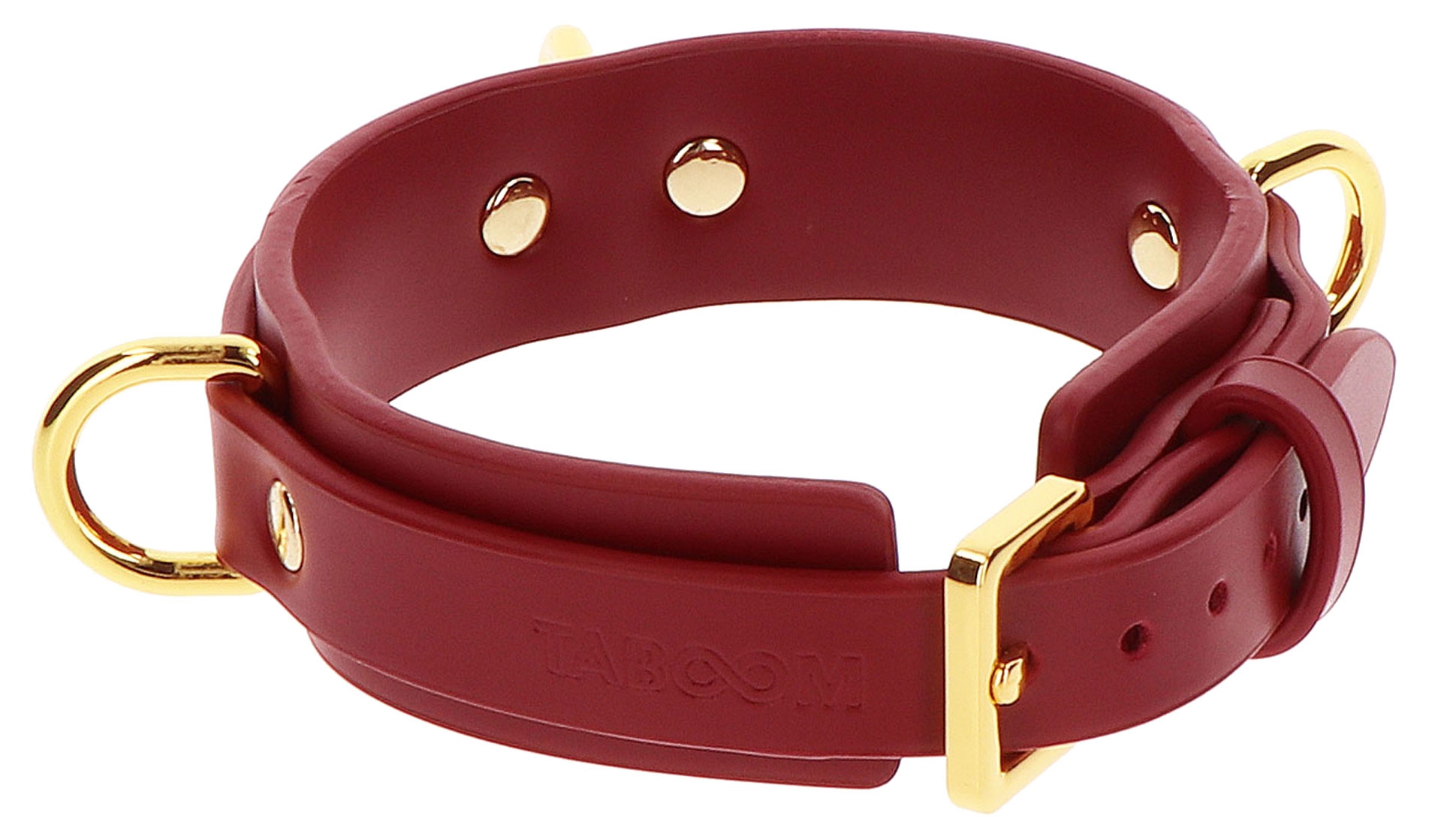Collier D-Ring Taboom Rouge – Image 4