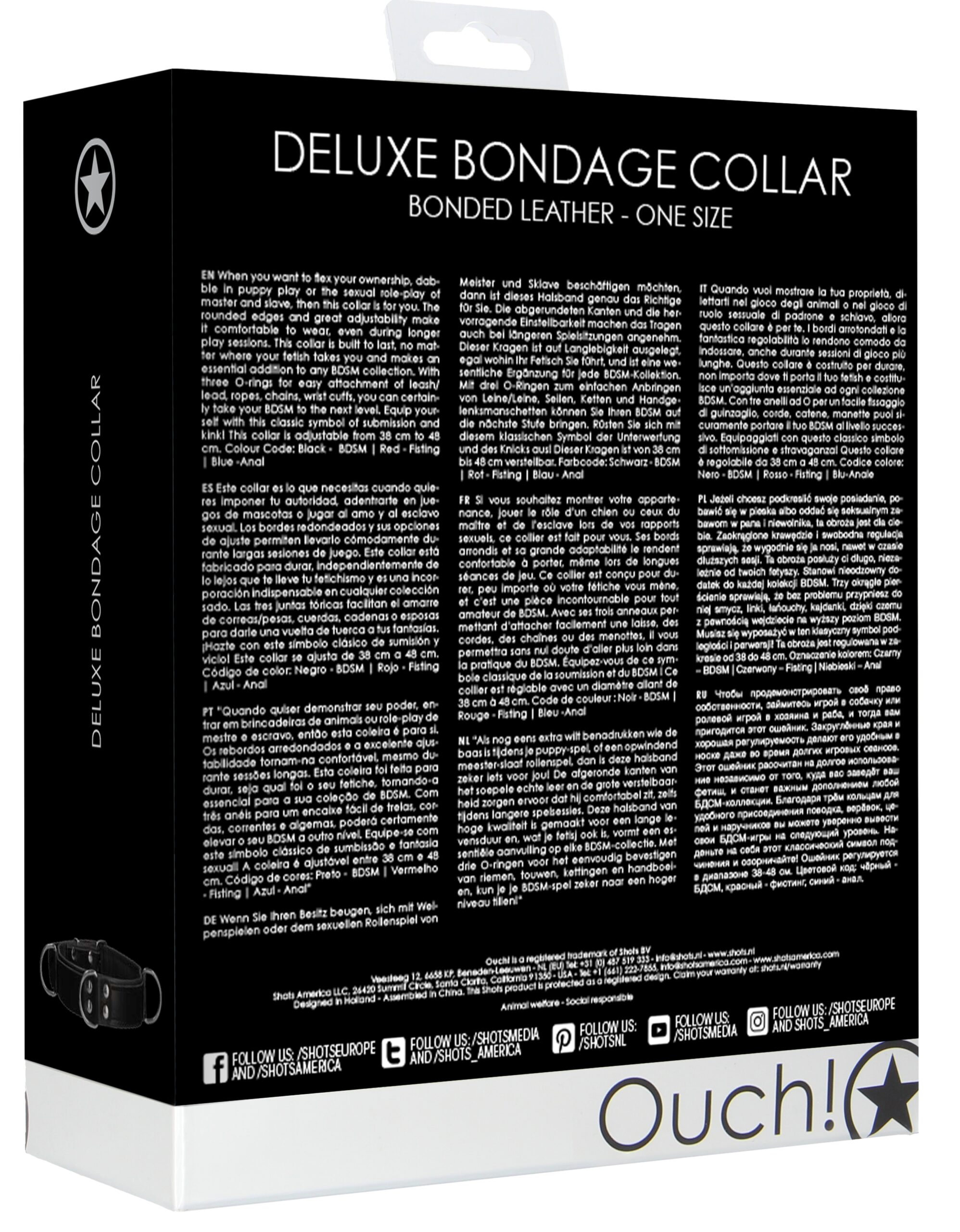 Collier Deluxe Bondage Noir – Image 5