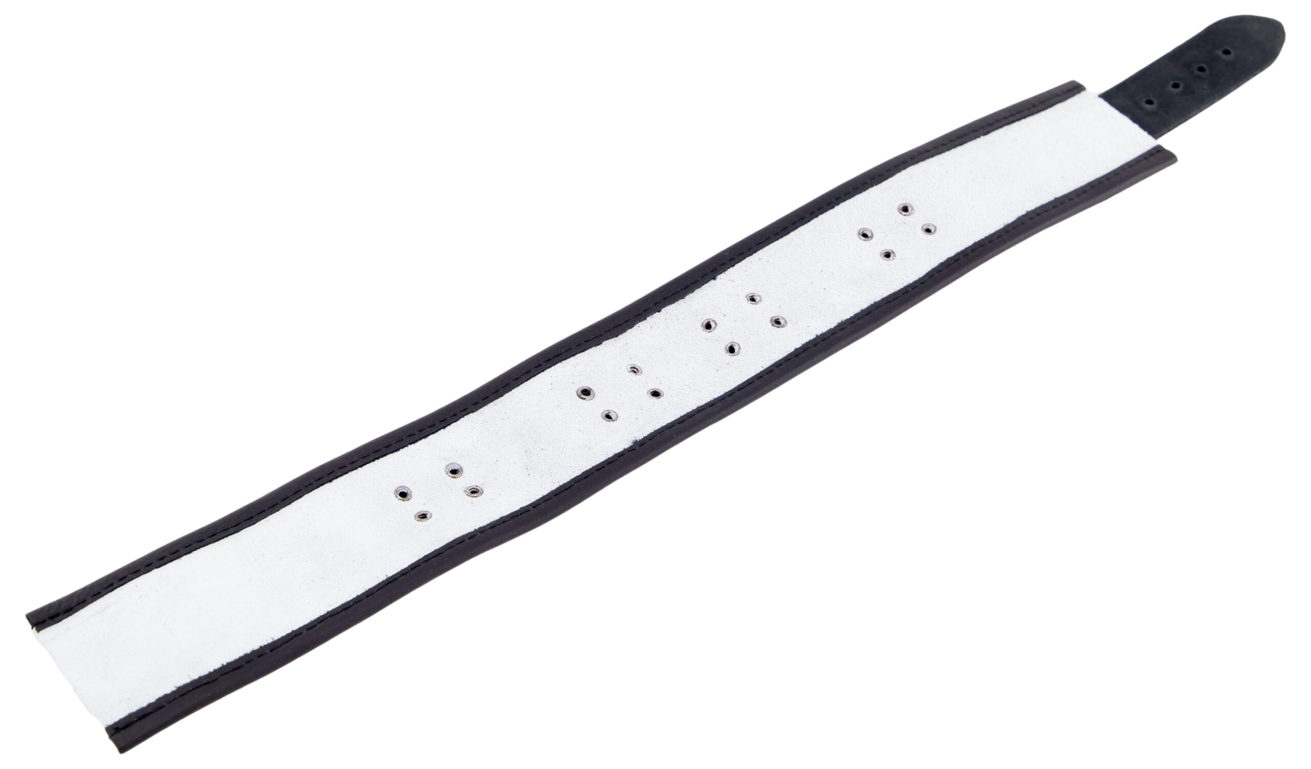 Collier en cuir 3 Anneaux D Blanc-Noir – Image 6