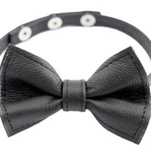 Collier en cuir avec Noeud Papillon