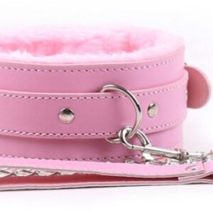 Collier et Laisse Fur Rose