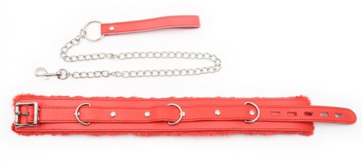 Collier et laisse Fur Sweet Rouge – Image 2