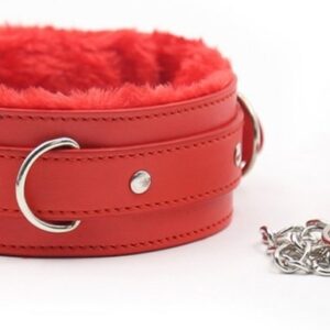 Collier et laisse Fur Sweet Rouge