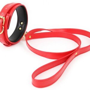 Collier et Laisse Lighty Rouge