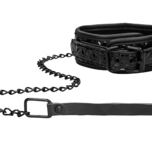 Collier et Laisse Luxury Noir