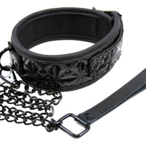 Collier et laisse SM - Sinful Black