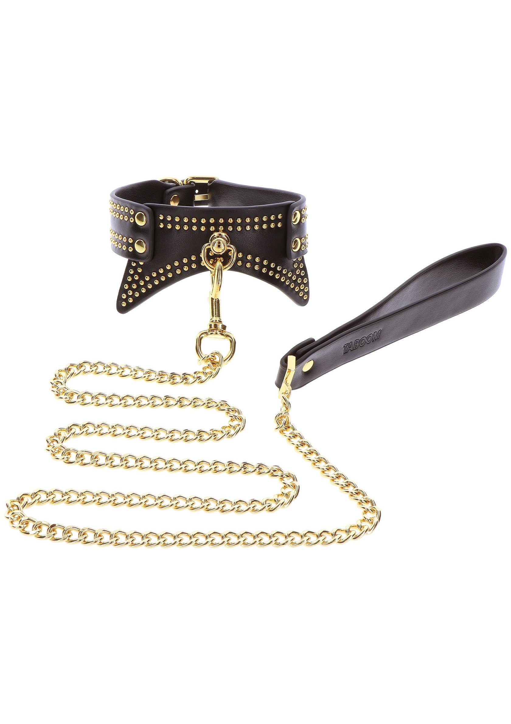 Collier et Laisse Studded Vogue Noir – Image 3