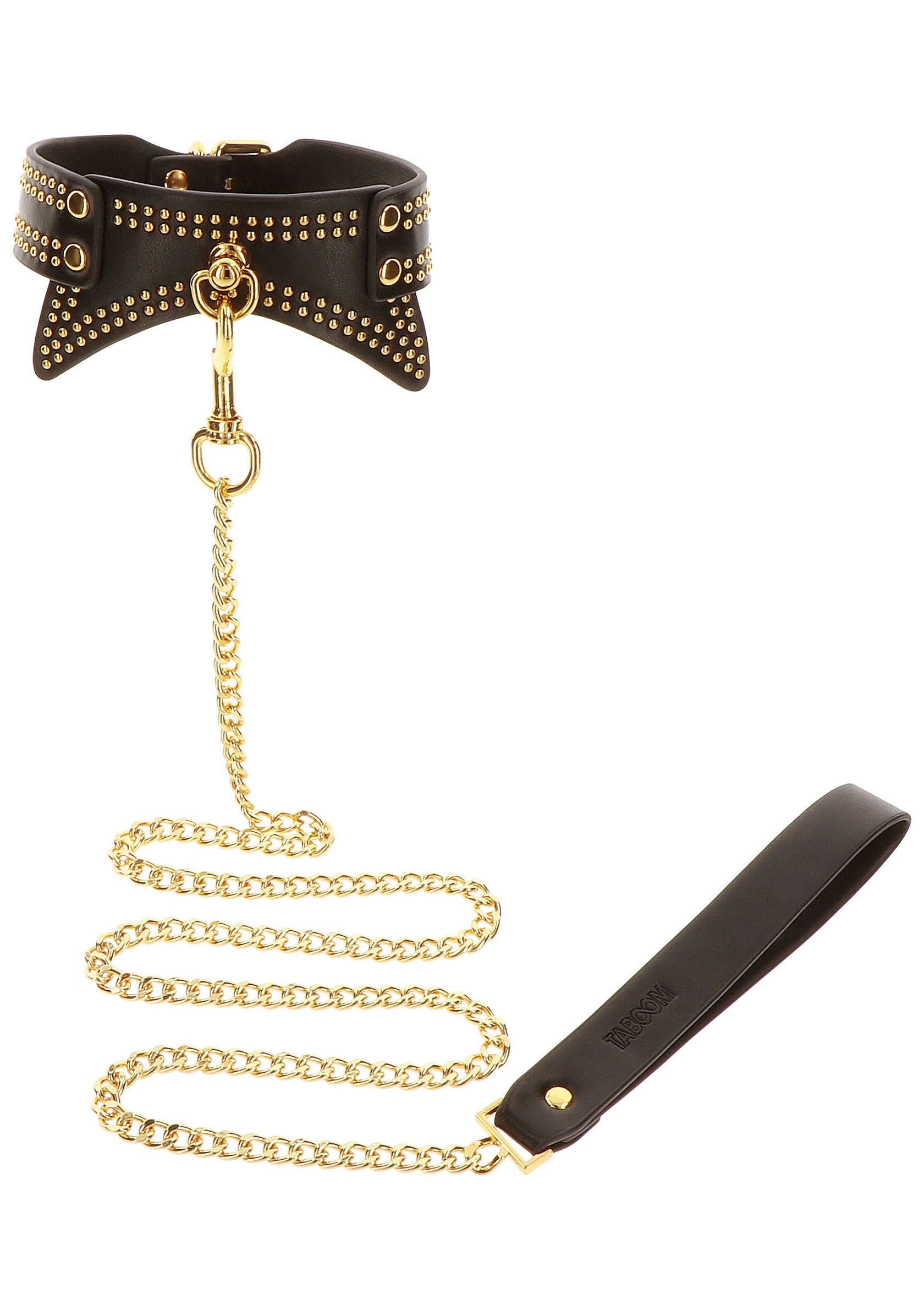 Collier et Laisse Studded Vogue Noir – Image 4