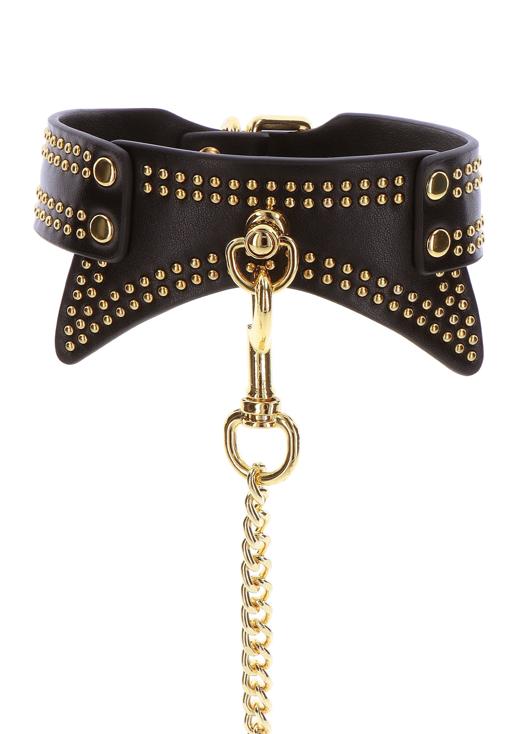 Collier et Laisse Studded Vogue Noir – Image 7