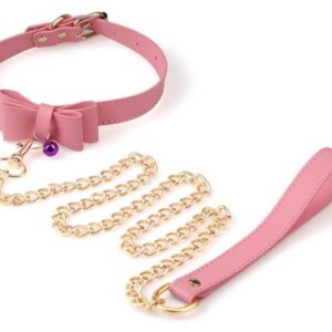 Collier Laisse Bow Rose