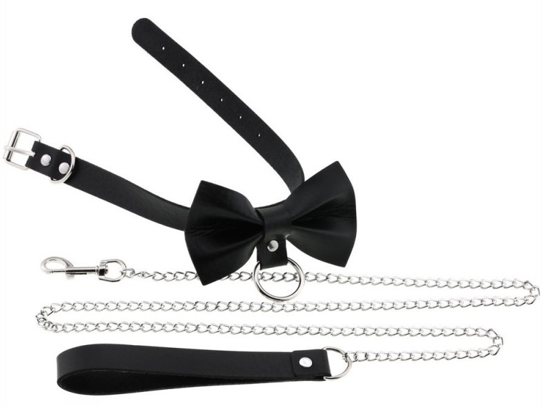 Collier Laisse Bowy Slave Noir – Image 3