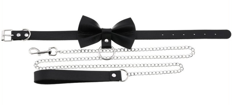Collier Laisse Bowy Slave Noir – Image 4
