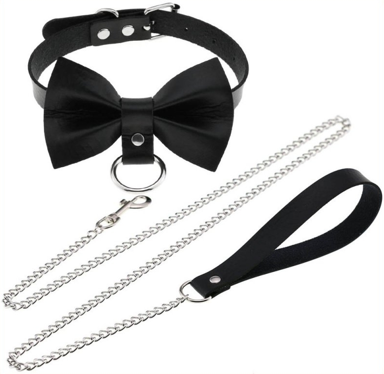 Collier Laisse Bowy Slave Noir – Image 5