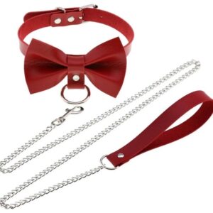 Collier laisse Bowy Slave Rouge