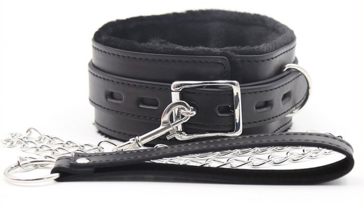 Collier Laisse Fur Noir – Image 2