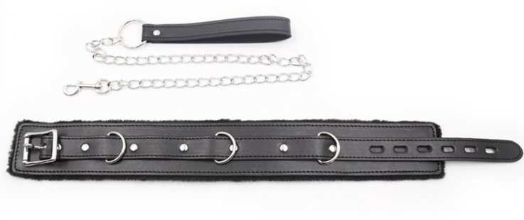 Collier Laisse Fur Noir – Image 4