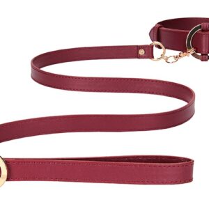 Collier-Laisse Halo Col Rouge