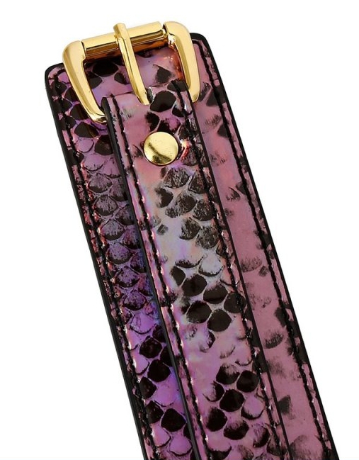 Collier-Laisse Snakine Noir-Rose – Image 4