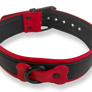 Collier Puppy Collar Noir-Rouge