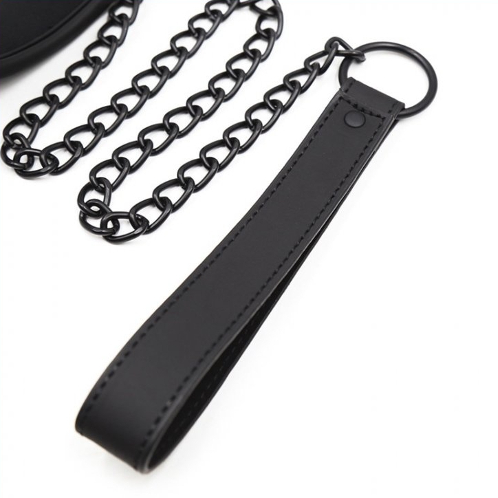 Collier Soumission avec laisse Noir – Image 6
