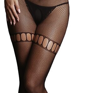 Combi sexy Net High Neck Noir