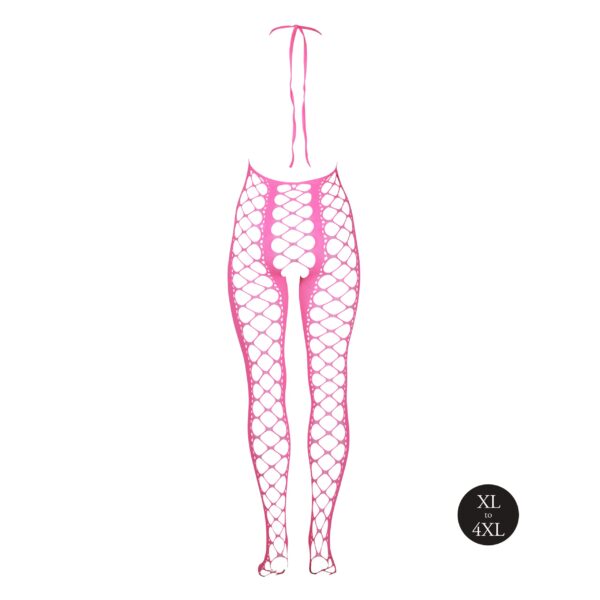 Combinaison Filet et Dos nu Rose Fluo – Image 14