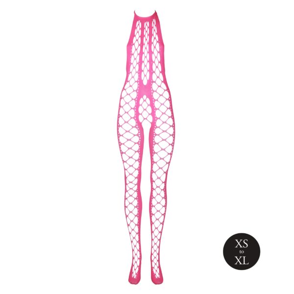 Combinaison Filet et Dos nu Rose Fluo – Image 8