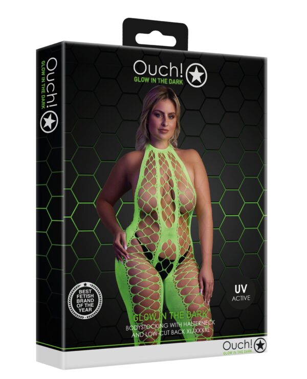 Combinaison Filet et Dos nu Vert Fluo – Image 6