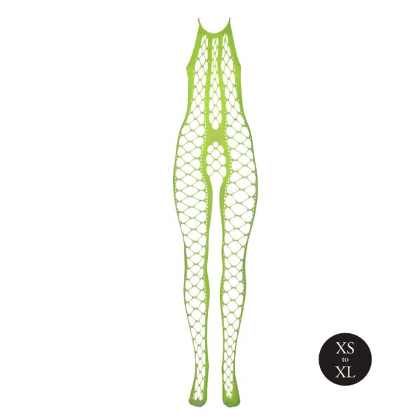 Combinaison Filet et Dos nu Vert Fluo – Image 8