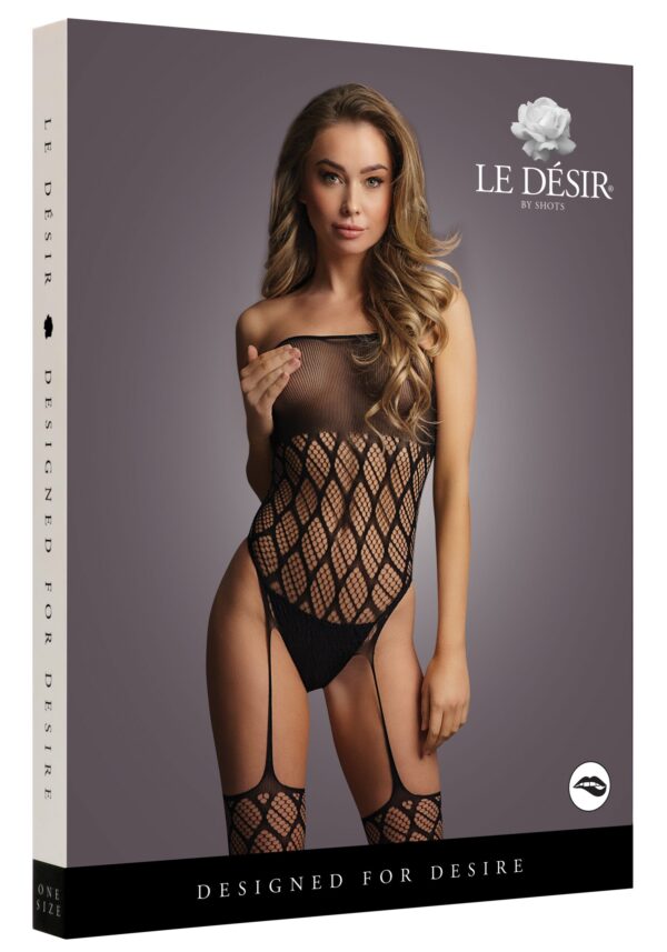 Combinaison ouverte Lily Rose - Noir – Image 3