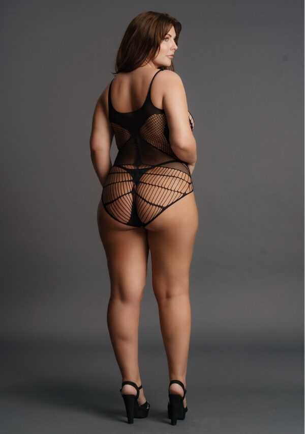 Body Grande Taille CONTRAST NET Noir – Image 8