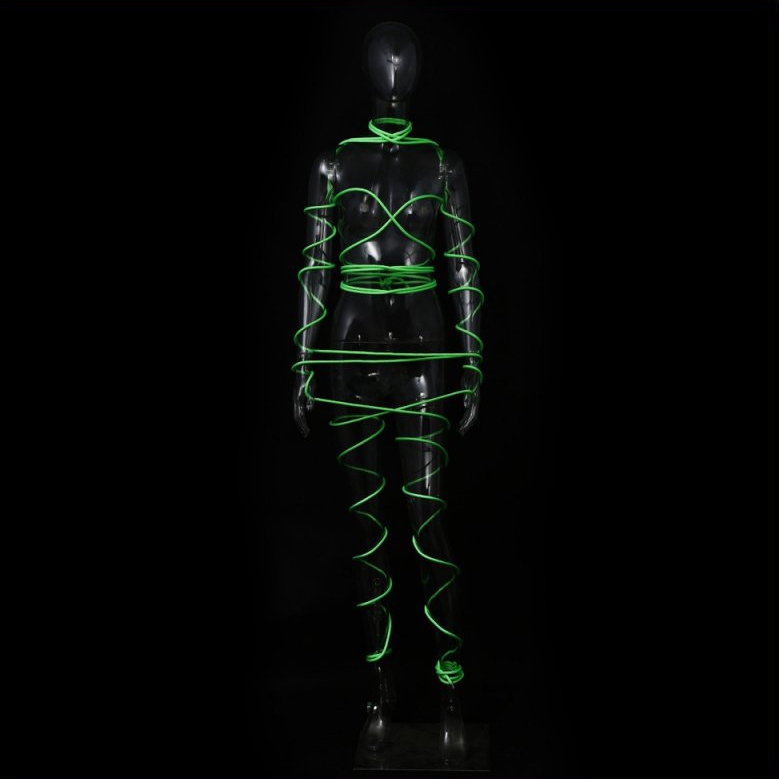 Corde de bondage Luminous 5M Verte – Image 3