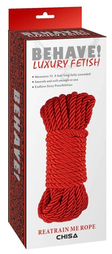 Corde de bondage Reatrain Me Rope 10M Rouge – Image 2