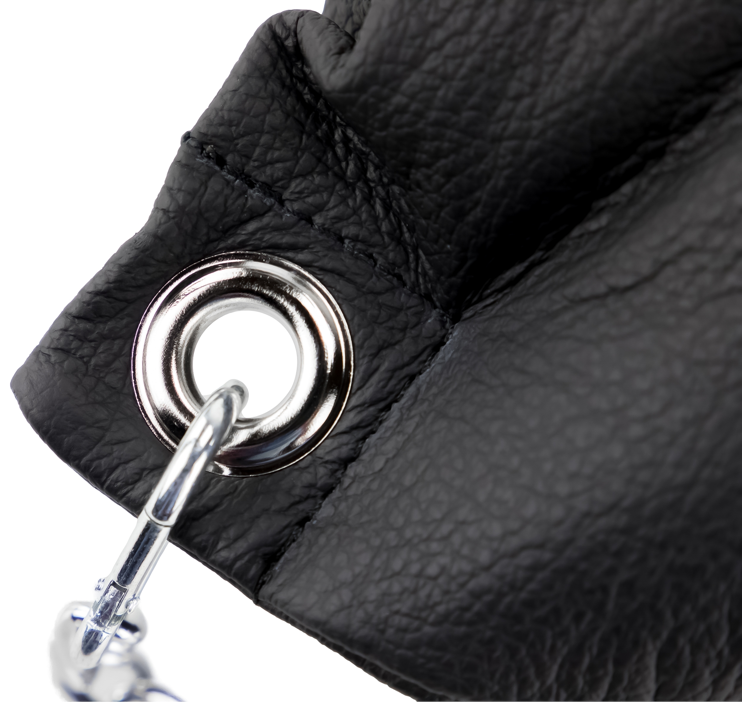 Coussin en cuir 23 x 32cm + Chaînes Noir – Image 5