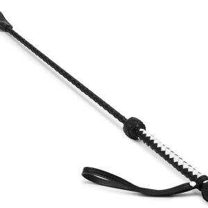 Cravache en Cuir Woveny 64cm