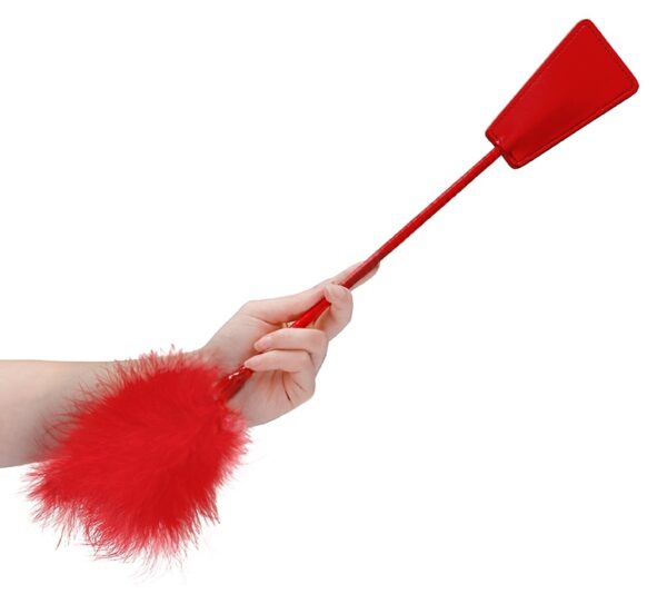 Cravache et Plumeau Ouch 43cm Rouge – Image 3