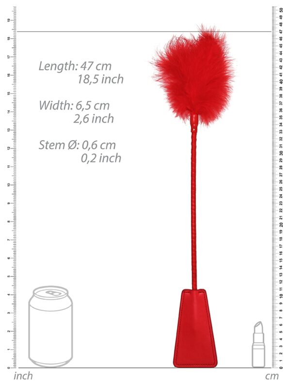 Cravache et Plumeau Ouch 43cm Rouge – Image 4