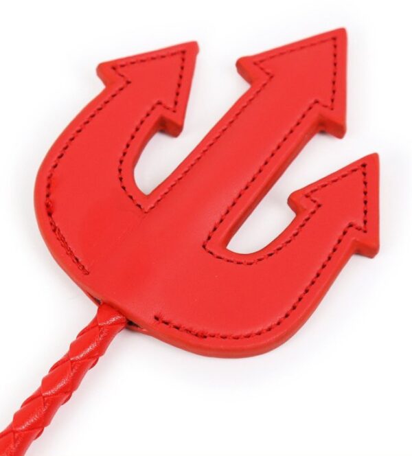 Cravache Trident 65cm Rouge – Image 2
